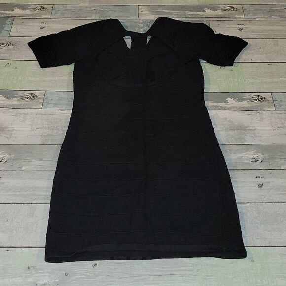 Kieu's Black Sweater Knit Dress sz Small - Picture 3 of 4